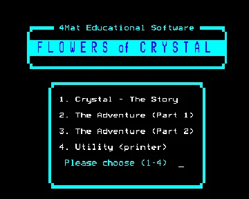 Flowers of Crystal (1984)(4Mat) screen shot title